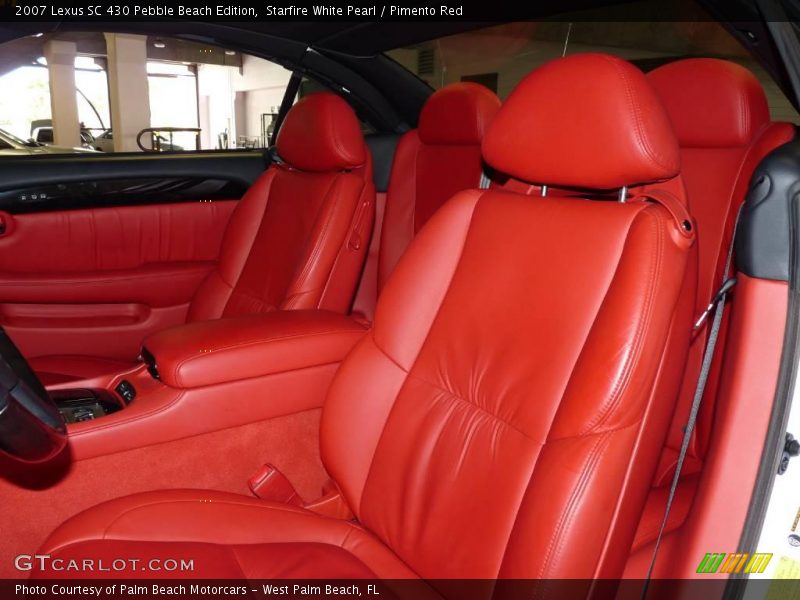 Starfire White Pearl / Pimento Red 2007 Lexus SC 430 Pebble Beach Edition