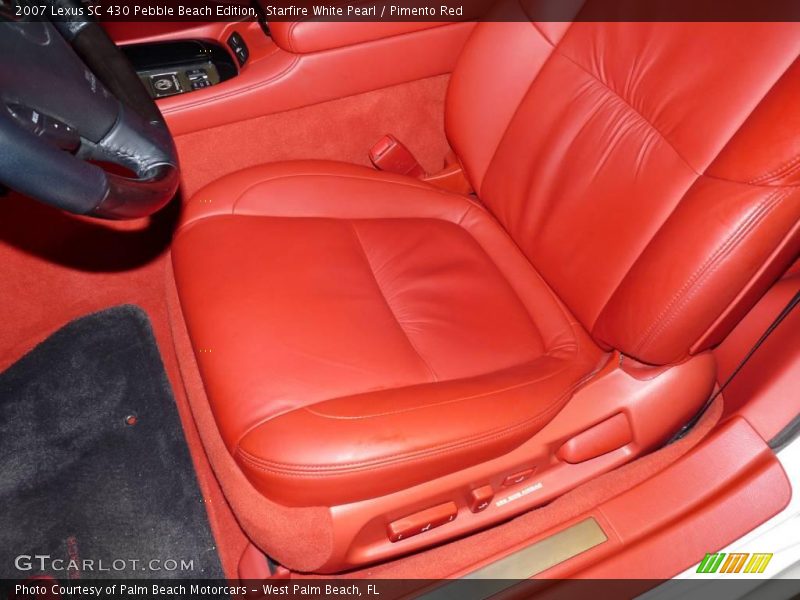 Starfire White Pearl / Pimento Red 2007 Lexus SC 430 Pebble Beach Edition