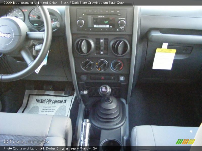 Black / Dark Slate Gray/Medium Slate Gray 2009 Jeep Wrangler Unlimited X 4x4