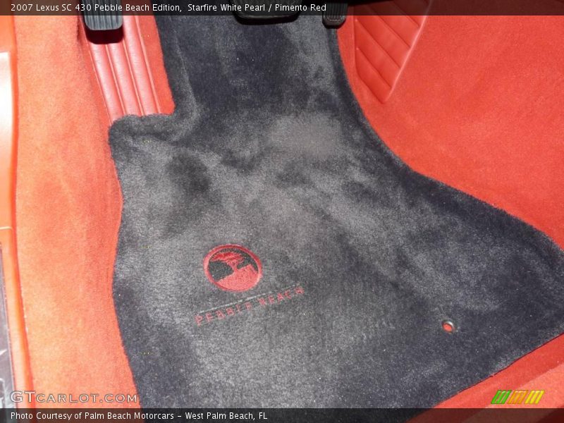 Starfire White Pearl / Pimento Red 2007 Lexus SC 430 Pebble Beach Edition