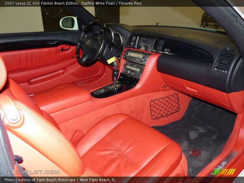 Starfire White Pearl / Pimento Red 2007 Lexus SC 430 Pebble Beach Edition
