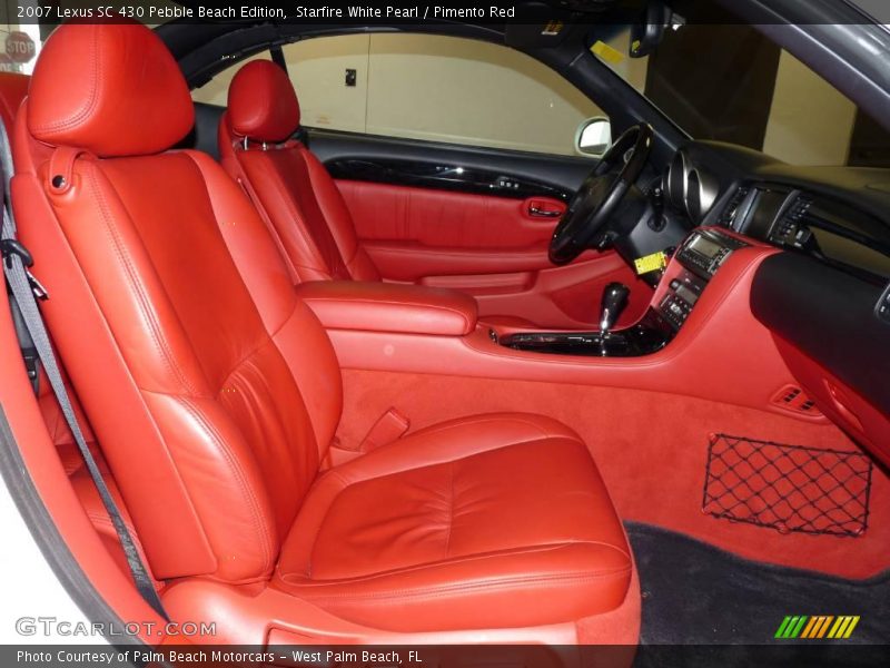 Starfire White Pearl / Pimento Red 2007 Lexus SC 430 Pebble Beach Edition