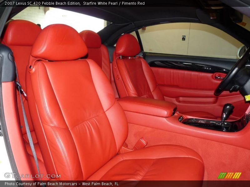 Starfire White Pearl / Pimento Red 2007 Lexus SC 430 Pebble Beach Edition
