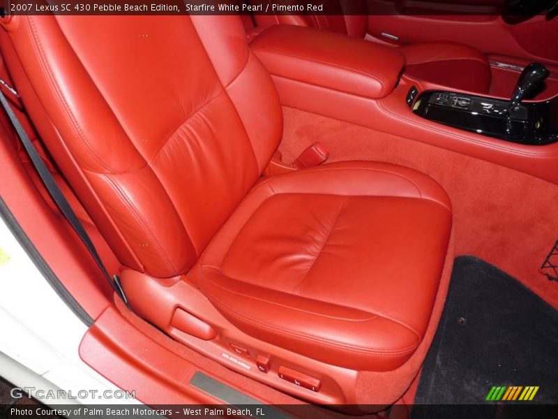 Starfire White Pearl / Pimento Red 2007 Lexus SC 430 Pebble Beach Edition
