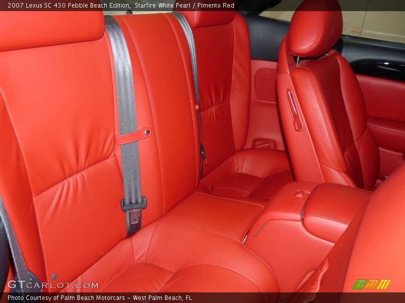 Starfire White Pearl / Pimento Red 2007 Lexus SC 430 Pebble Beach Edition