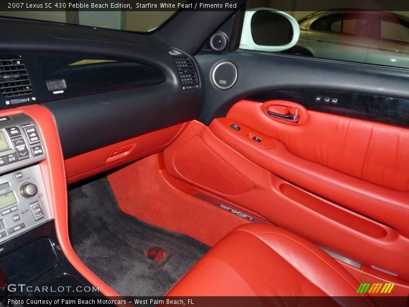 Starfire White Pearl / Pimento Red 2007 Lexus SC 430 Pebble Beach Edition