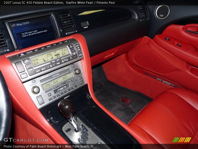 Starfire White Pearl / Pimento Red 2007 Lexus SC 430 Pebble Beach Edition