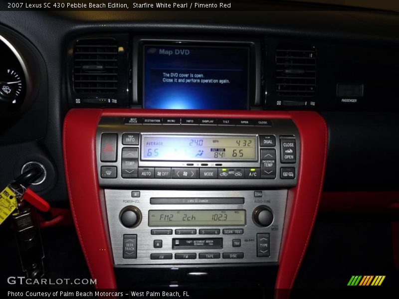 Starfire White Pearl / Pimento Red 2007 Lexus SC 430 Pebble Beach Edition