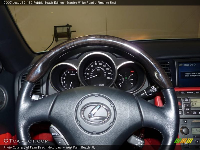 Starfire White Pearl / Pimento Red 2007 Lexus SC 430 Pebble Beach Edition