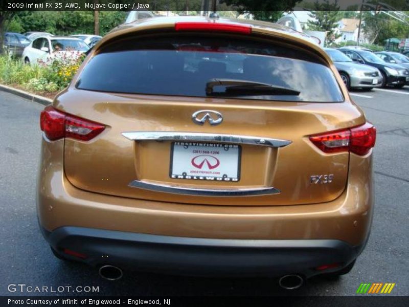 Mojave Copper / Java 2009 Infiniti FX 35 AWD