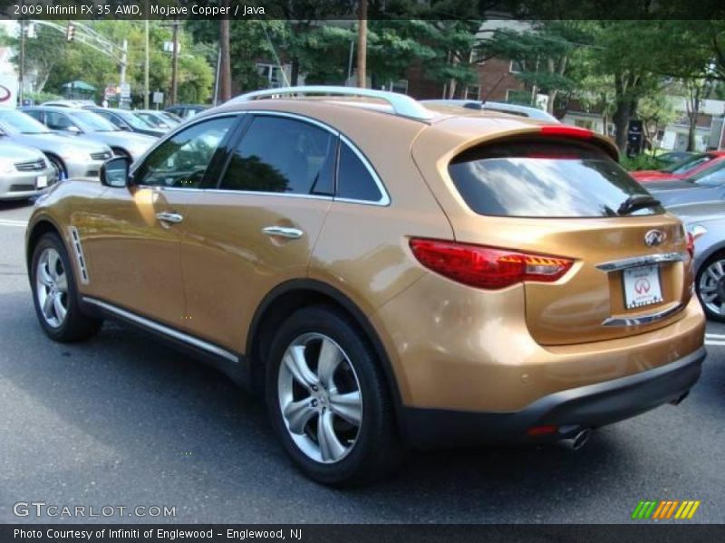 Mojave Copper / Java 2009 Infiniti FX 35 AWD