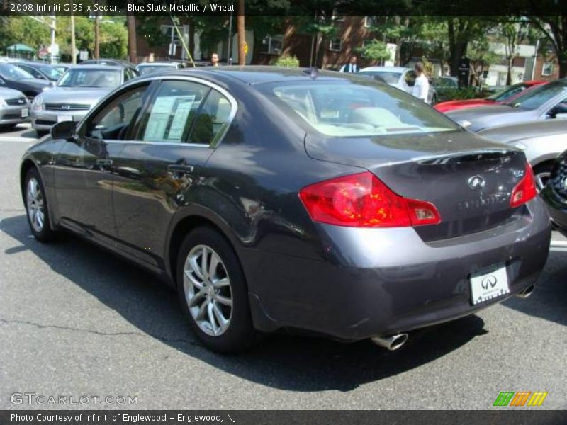 Blue Slate Metallic / Wheat 2008 Infiniti G 35 x Sedan