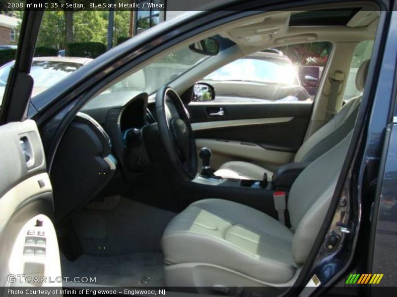 Blue Slate Metallic / Wheat 2008 Infiniti G 35 x Sedan