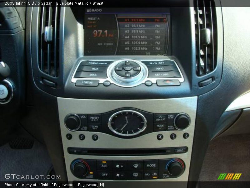 Blue Slate Metallic / Wheat 2008 Infiniti G 35 x Sedan