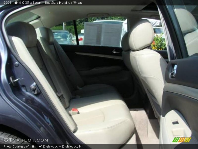 Blue Slate Metallic / Wheat 2008 Infiniti G 35 x Sedan