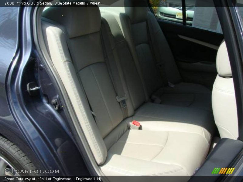 Blue Slate Metallic / Wheat 2008 Infiniti G 35 x Sedan