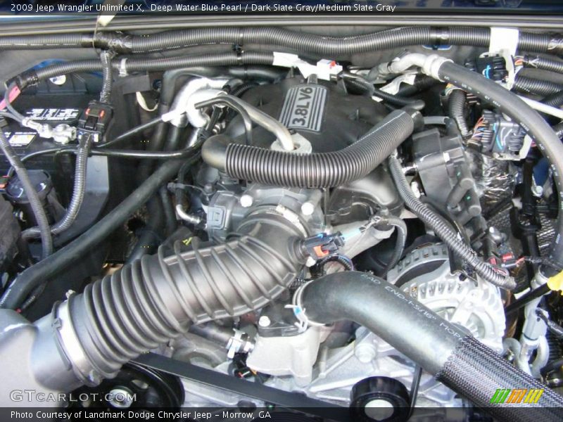 Deep Water Blue Pearl / Dark Slate Gray/Medium Slate Gray 2009 Jeep Wrangler Unlimited X