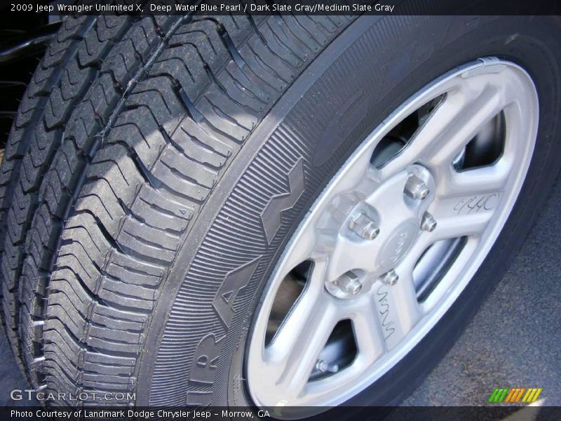Deep Water Blue Pearl / Dark Slate Gray/Medium Slate Gray 2009 Jeep Wrangler Unlimited X