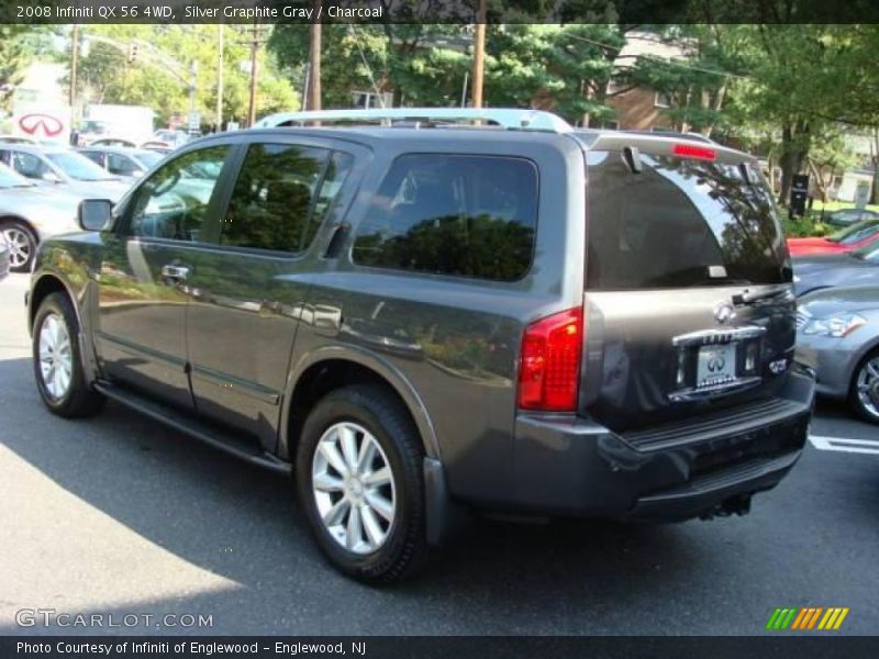 Silver Graphite Gray / Charcoal 2008 Infiniti QX 56 4WD