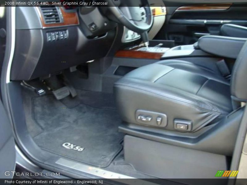 Silver Graphite Gray / Charcoal 2008 Infiniti QX 56 4WD