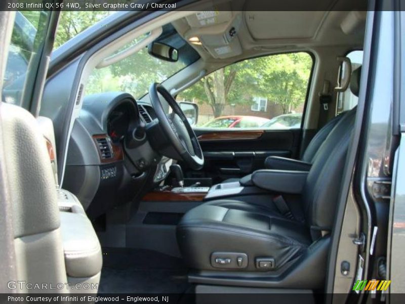 Silver Graphite Gray / Charcoal 2008 Infiniti QX 56 4WD