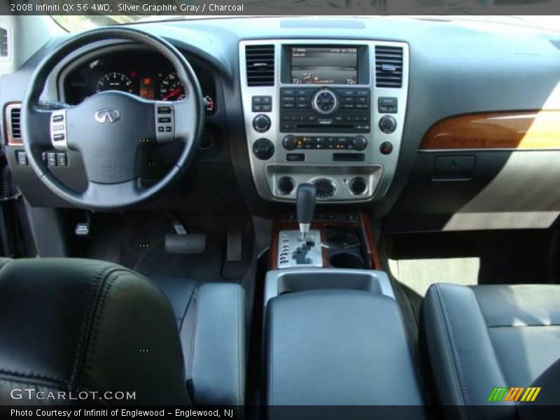 Silver Graphite Gray / Charcoal 2008 Infiniti QX 56 4WD