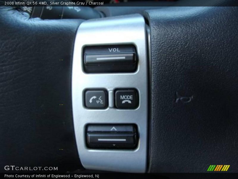 Silver Graphite Gray / Charcoal 2008 Infiniti QX 56 4WD