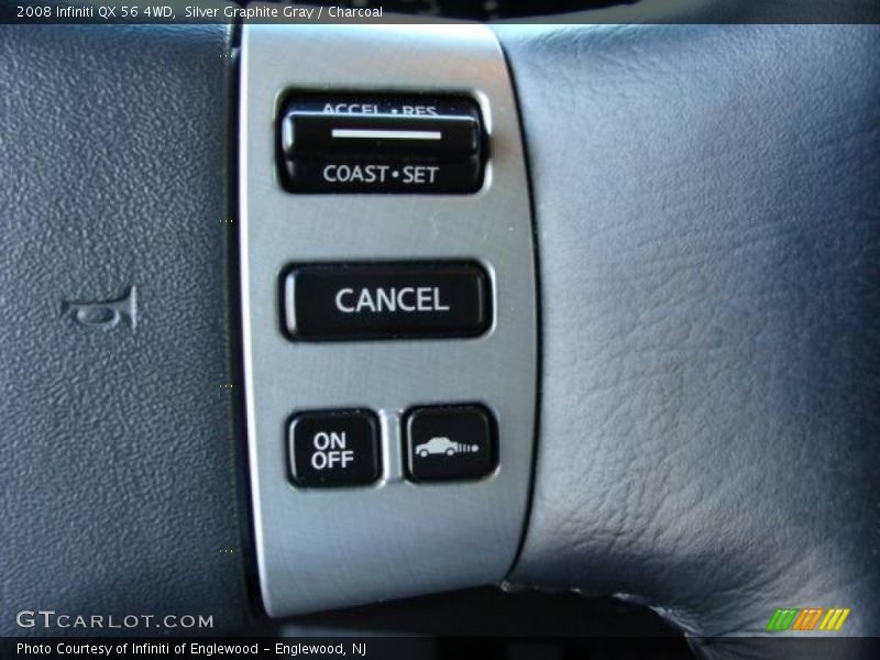 Silver Graphite Gray / Charcoal 2008 Infiniti QX 56 4WD