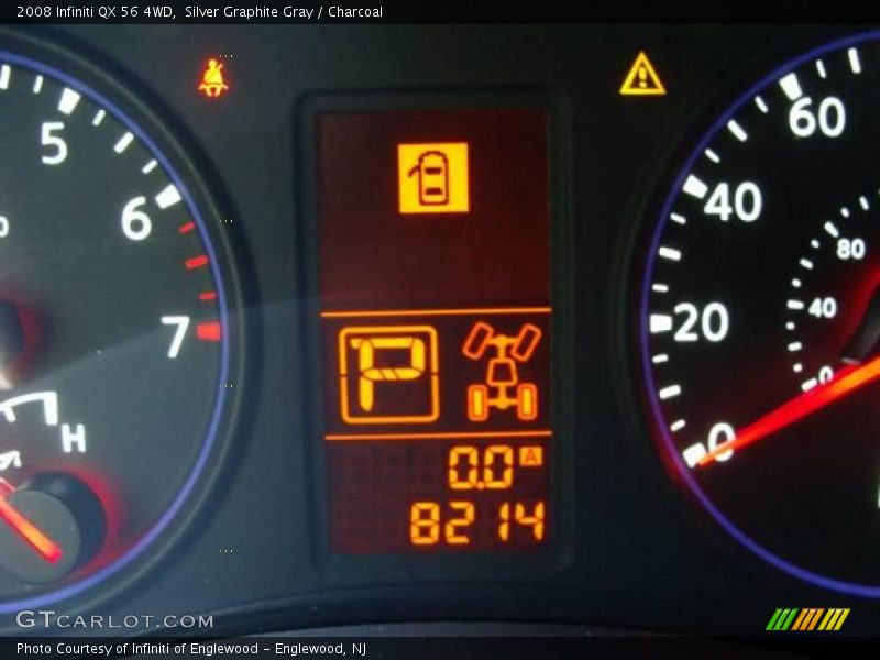 Silver Graphite Gray / Charcoal 2008 Infiniti QX 56 4WD