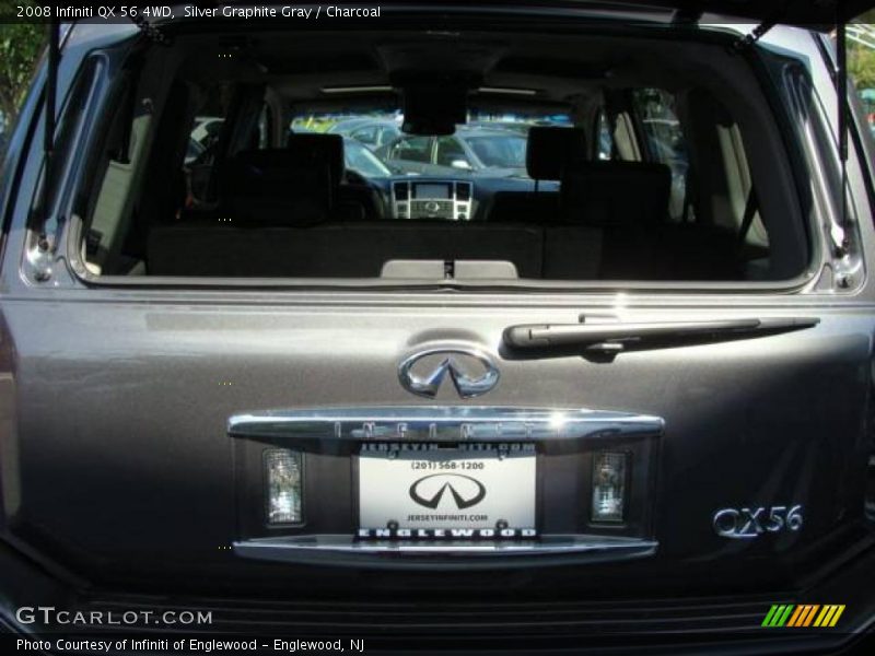 Silver Graphite Gray / Charcoal 2008 Infiniti QX 56 4WD