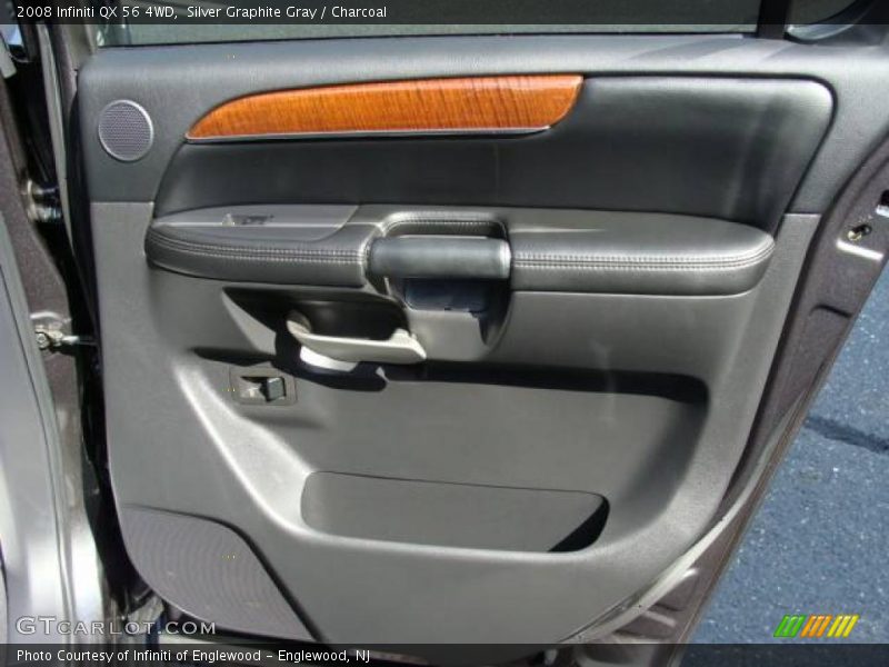Silver Graphite Gray / Charcoal 2008 Infiniti QX 56 4WD