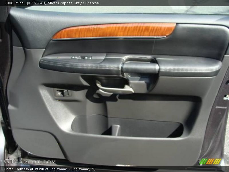 Silver Graphite Gray / Charcoal 2008 Infiniti QX 56 4WD