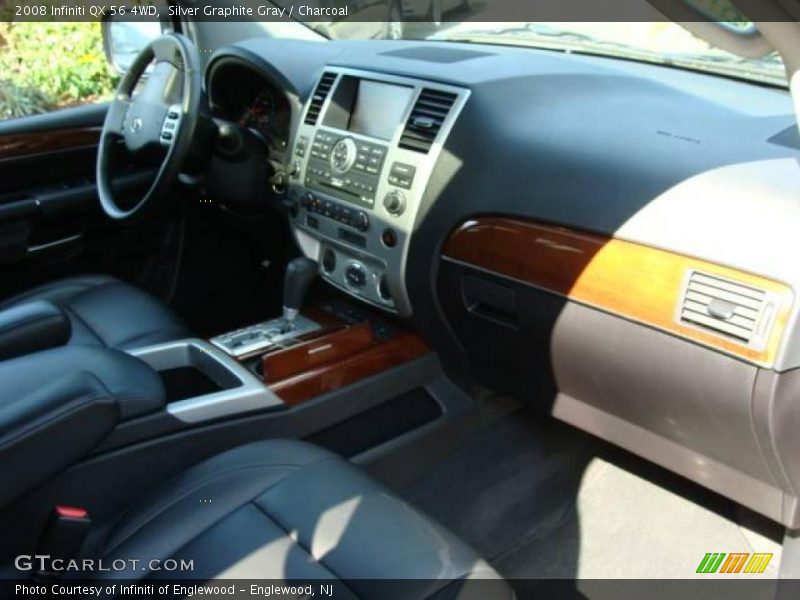 Silver Graphite Gray / Charcoal 2008 Infiniti QX 56 4WD