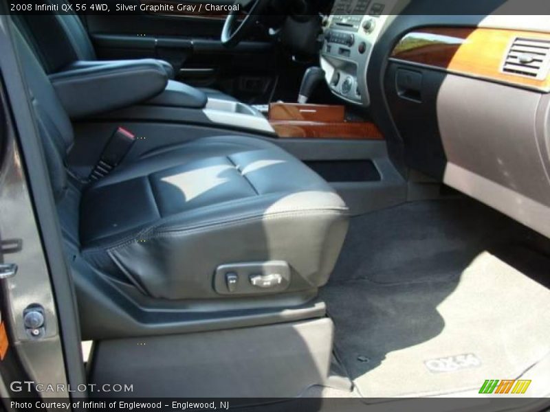 Silver Graphite Gray / Charcoal 2008 Infiniti QX 56 4WD