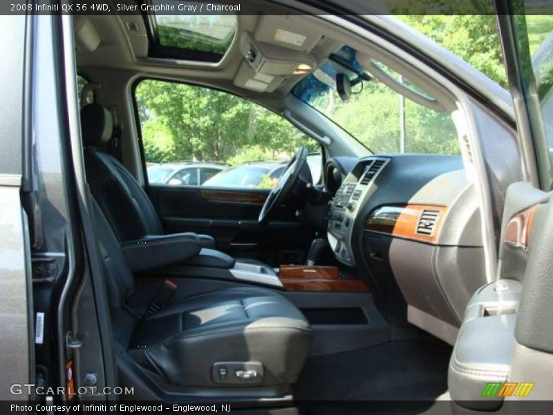 Silver Graphite Gray / Charcoal 2008 Infiniti QX 56 4WD
