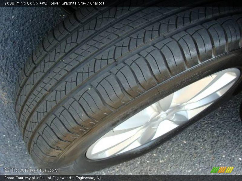 Silver Graphite Gray / Charcoal 2008 Infiniti QX 56 4WD