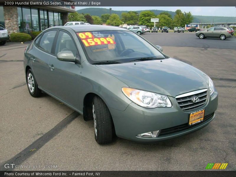 Natural Khaki / Beige 2009 Hyundai Elantra GLS Sedan