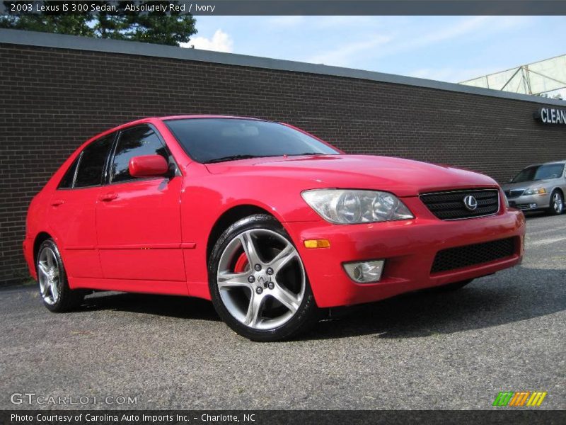 Absolutely Red / Ivory 2003 Lexus IS 300 Sedan