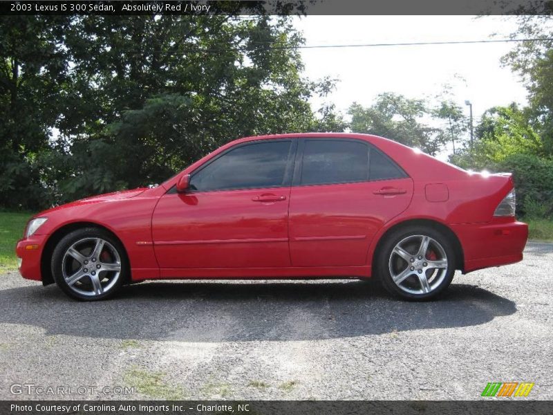 Absolutely Red / Ivory 2003 Lexus IS 300 Sedan