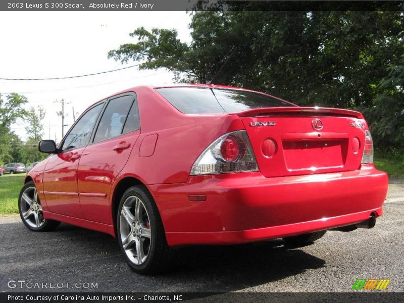 Absolutely Red / Ivory 2003 Lexus IS 300 Sedan