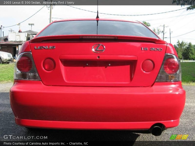 Absolutely Red / Ivory 2003 Lexus IS 300 Sedan