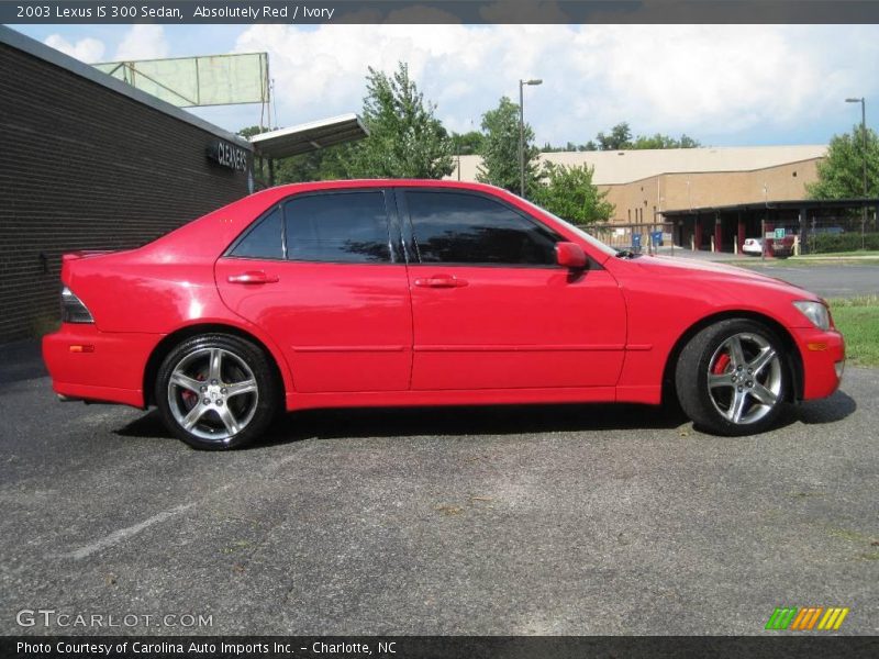 Absolutely Red / Ivory 2003 Lexus IS 300 Sedan