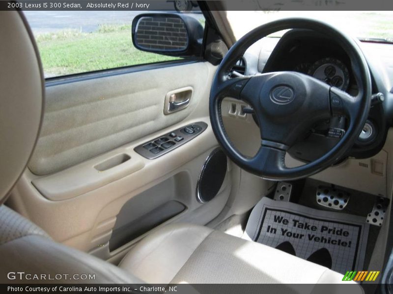 Absolutely Red / Ivory 2003 Lexus IS 300 Sedan