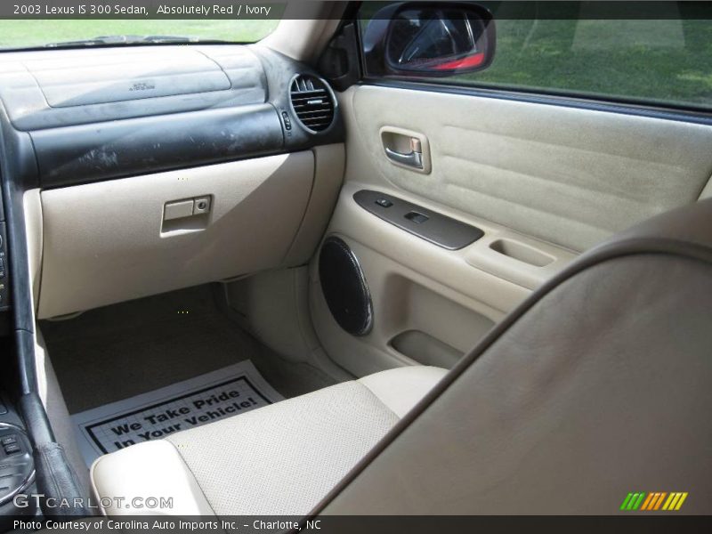Absolutely Red / Ivory 2003 Lexus IS 300 Sedan