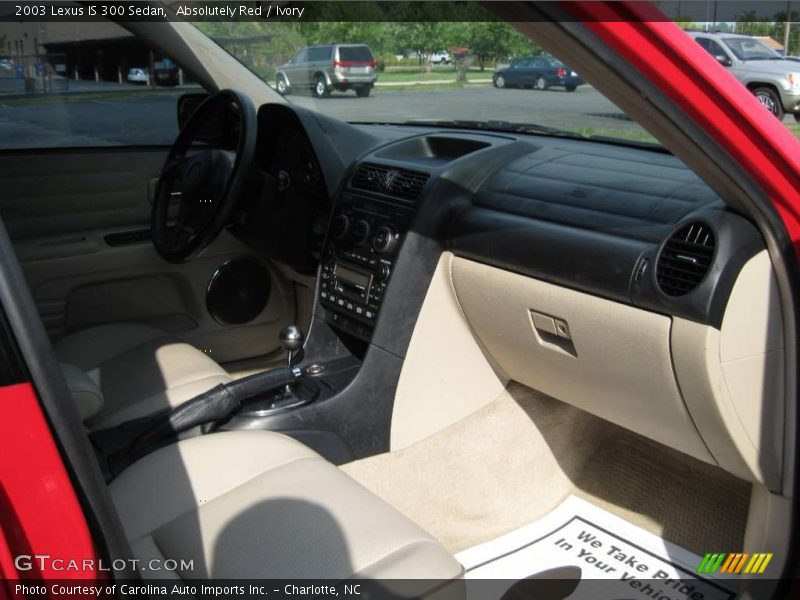 Absolutely Red / Ivory 2003 Lexus IS 300 Sedan