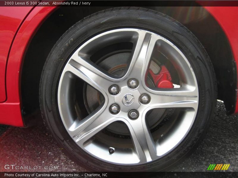 Absolutely Red / Ivory 2003 Lexus IS 300 Sedan