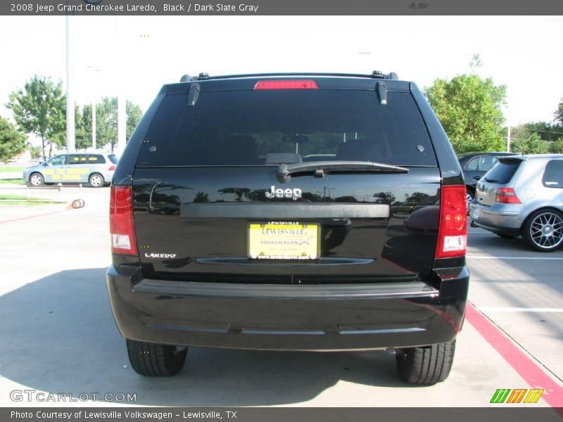 Black / Dark Slate Gray 2008 Jeep Grand Cherokee Laredo
