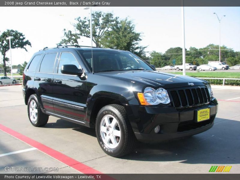Black / Dark Slate Gray 2008 Jeep Grand Cherokee Laredo