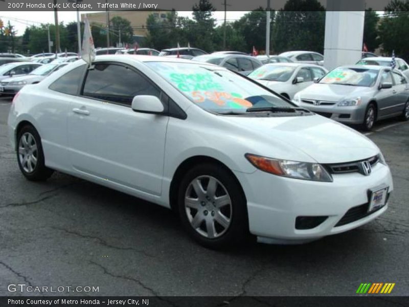 Taffeta White / Ivory 2007 Honda Civic LX Coupe