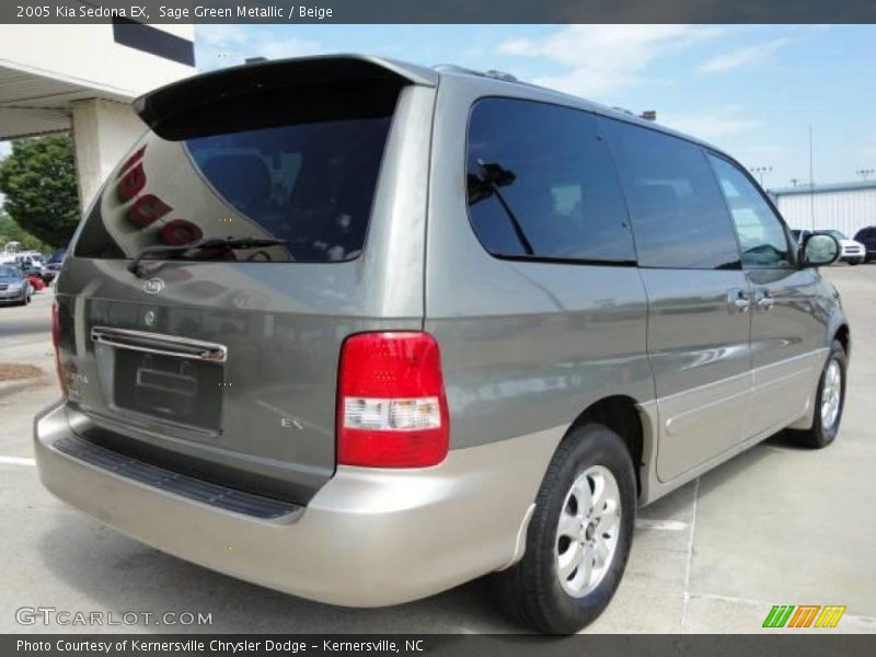 Sage Green Metallic / Beige 2005 Kia Sedona EX